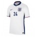 Maillot de foot Angleterre Cole Palmer #24 Domicile vêtements Europe 2024 Manches Courtes